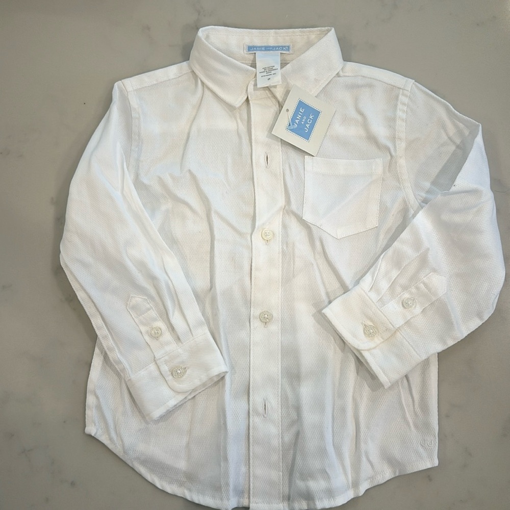 Janie and Jack NWT button down boys 2T